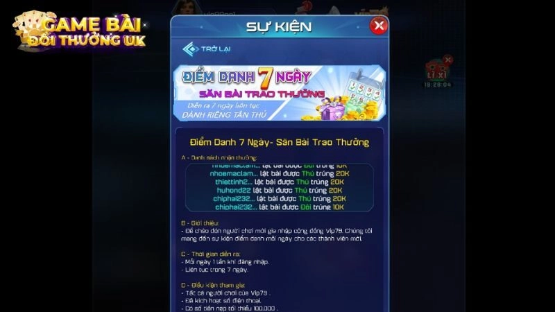 Khuyến mãi VIP79
