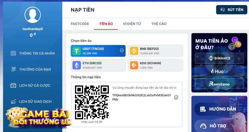 nạp tiền Sin88