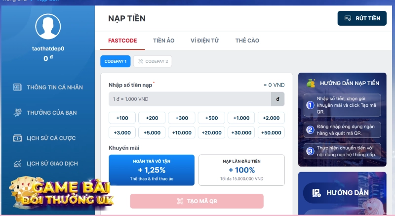 nạp tiền Sin88
